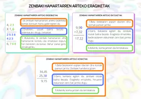 Vista previa - Hojas de trabajo - ZENBAKI HAMARTARREN ARTEKO ERAGIKETAK - página 1