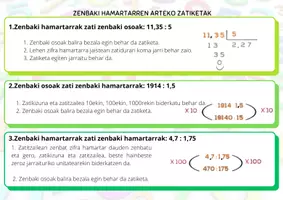 Vista previa - Hojas de trabajo - ZENBAKI HAMARTARREN ARTEKO ERAGIKETAK - página 2