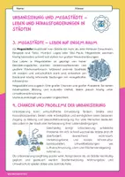 Vorschau - Arbeitsblätter - Urbanisierung und Megastädte - Leben und Herausforderungen in Städten - Seite 2