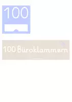 Vorschau - Poster - 100 Büroklammern (Visualisierung für den Klassenraum) - Seite 1
