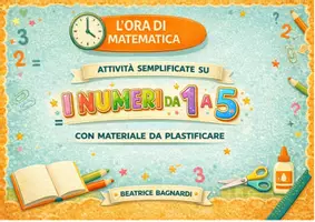 anteprima - Esercizi - i numeri da 1 a 5: schede da plastificare - Pagina di copertina
