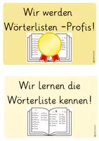 Vorschau - Poster - Reihentransparenz Wörterliste - Seite 1