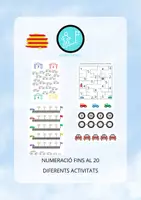 Vista previa - Hojas de trabajo - PAQUET DE MATERIALS: NUMERACIÓ TEMÀTICA INFANTIL - página 1