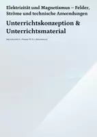 Vorschau - Unterrichtsreihen - Elektrizität und Magnetismus – Felder, Ströme und technische Anwendungen SEK II Unterrichtsmaterial - Deckblatt