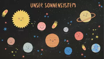 Vorschau - Poster - Sachkunde Themeneckenposter Universum - Deckblatt
