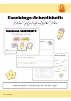 Vorschau - Arbeitsblätter - Schreibheft:Kreative Satzanfänge und starke Verben - Deckblatt