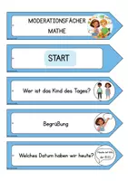 Vorschau - Bildkarten - Moderationsfächer Mathematik - 18 optionale Moderationskarten - Sprachsensibel und differenziert durch Visualisierungen - Förderung von Selbstständigkeit - Seite 1