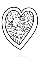 Vorschau - Arbeitsblätter - Valentinstag basteln: Bunte Herzen würfeln & malen - Seite 3