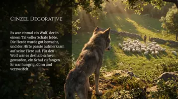 Vorschau - Arbeitsblätter - Der Wolf im Schafspelz digitales Unterrichtsmaterial Fabel - 3D Präsentation & Arbeitsblatt - Seite 1