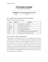 Vorschau - Stundenentwürfe - Epstein Scandal Worksheets - Seite 1