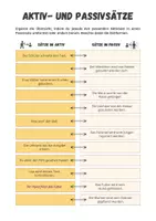 Vorschau - Arbeitsblätter - Aktiv und Passiv: Übung Genus Verbi - Seite 1