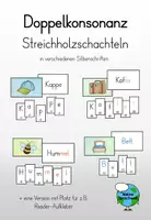Vorschau - Aufgabenkarten - Doppelkonsonanz in der Streichholzschachtel - Deckblatt