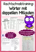 Vorschau - Unterrichtsreihen - Wörter mit doppelten Mitlauten - Rechtschreibtraining - Seite 1