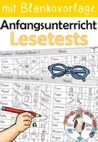 Vorschau - Arbeitsblätter - Lesetest - Erste Wörter lesen - Lesetraining mit Blanko-Vorlage - Deckblatt