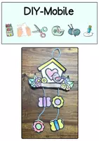 Vorschau - Stundenentwürfe - Kunst Frühling Mobile basteln als Fensterdeko (Klasse 1, 2, 3, 4) - Seite 1