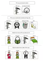 Aperçu - Apprentissages en autonomie - P’tit Loup ne veut pas dormir - Livre Adapté - Page 1