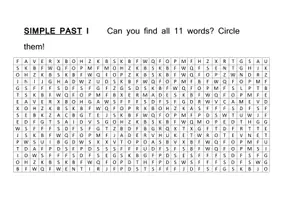 Vorschau - Spiele - Simple Past Suchsel - Deckblatt