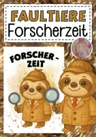 Vorschau - Bildkarten - Faultierklasse Forscherzeit - Deckblatt