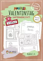 Vorschau - Mal- und Bastelvorlagen - Valentinstag - Valentine Monster - Kartenwerkstatt - Deckblatt