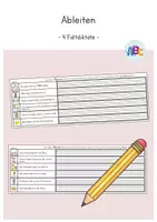 Vorschau - Arbeitsblätter - Ableiten : 4 Faltdiktate (Rechtschreibung) - Deckblatt