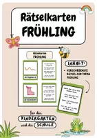 Vorschau - Bildkarten - Rätselkarten - Frühling | Rätsel raten | der Frühling - Deckblatt