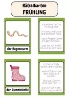 Vorschau - Bildkarten - Rätselkarten - Frühling | Rätsel raten | der Frühling - Seite 2