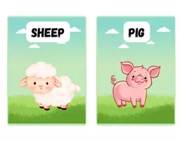 anteprima - Flashcard - Animals Flashcards Wild, Farm and Sea - Pagina 2