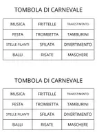 anteprima - Esercizi - Filastrocca di carnevale - Pagina 1