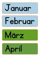 Vorschau - Präsentationen/Tafelbilder - Tafelmaterial Kalender, Tafelmaterial, Kalender (auch mit Jänner) - Seite 2
