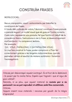 Vista previa - Tarjetas / Manipulativos - Construïm frases - página 1