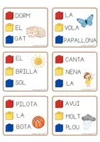 Vista previa - Tarjetas / Manipulativos - Construïm frases - página 2