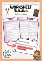 Vorschau - Arbeitsblätter - Mediation / Sprachmittlung - Booking a table in a restaurant - Deckblatt
