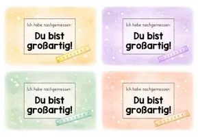Vorschau - Anderer Materialtyp - Feriengruß, Zeugnisgruß, Du bist großartig - Seite 1