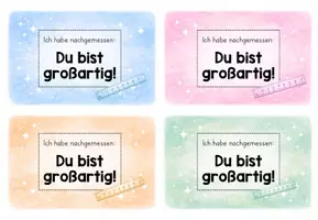 Vorschau - Anderer Materialtyp - Feriengruß, Zeugnisgruß, Du bist großartig - Seite 2