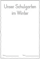 Vorschau - Unterrichtsreihen - Schulgarten und Tiere im Winter Forscherbuch - Seite 1