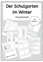 Vorschau - Unterrichtsreihen - Schulgarten und Tiere im Winter Forscherbuch - Deckblatt