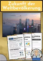 Vorschau - Arbeitsblätter - Zukunft der Weltbevölkerung - Prognosen, Herausforderungen und Lösungen - Deckblatt