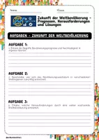 Vorschau - Arbeitsblätter - Zukunft der Weltbevölkerung - Prognosen, Herausforderungen und Lösungen - Seite 3