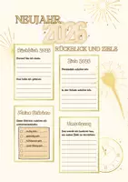 Vorschau - Arbeitsblätter - Neujahr 2026 - Seite 1