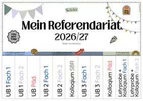 Vorschau - Anderer Materialtyp - Referndariat Abreißkalender Baden-Württemberg - Seite 1