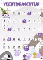 Voorbeeld - Aftelkalender veertigdagentijd/vasten - Pagina 1