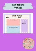 Vorschau - Arbeitsblätter - Vorlage für Stundenausgangsfrage - Deckblatt