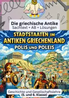 Vorschau - Arbeitsblätter - Griechische Stadtstaaten | Geschichte Klasse 5/6 - Deckblatt
