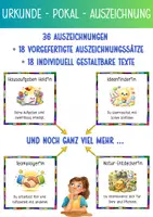 Vorschau - Lehrpläne/Lehrermaterial - Urkunden Auszeichnungen | Motivation Wertschätzung 1.– 4. - Deckblatt