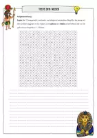 Vorschau - Arbeitsblätter - Freebie: Hochkultur Ägypten - Teste dein Wissen (Geschichte, Klasse 5/6) - Seite 1
