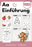 Vorschau - Arbeitsblätter - Aa ARBEITSBLÄTTER + BILDKARTEN: Buchstabe/Laut Einführung - Deckblatt