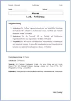 Vorschau - Arbeitsblätter - Deutsch Oberstufe – Aufklärung: Lyrik (Gellert / Lessing) – Klausur Erwartungshorizont - Seite 1