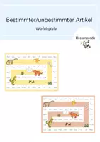 Vorschau - Spiele - Bestimmter und unbestimmter Artikel Würfelspiele - Deckblatt