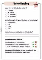 Vorschau - Arbeitsblätter - Freebie: Lesetext Valentinstag + Fragen - Seite 2