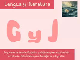 Vista previa - Hojas de trabajo - ESQUEMAS VISUALES DE LA ORTOGRAFÍA - G y J - Portada